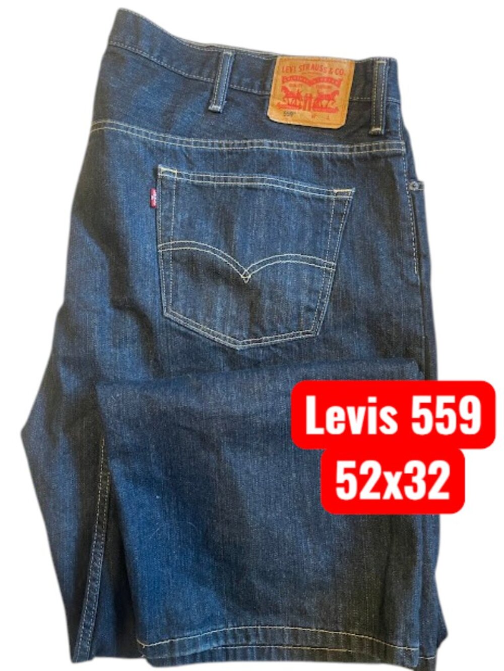 Mens Levis 52 x 32 Big and Tall 559